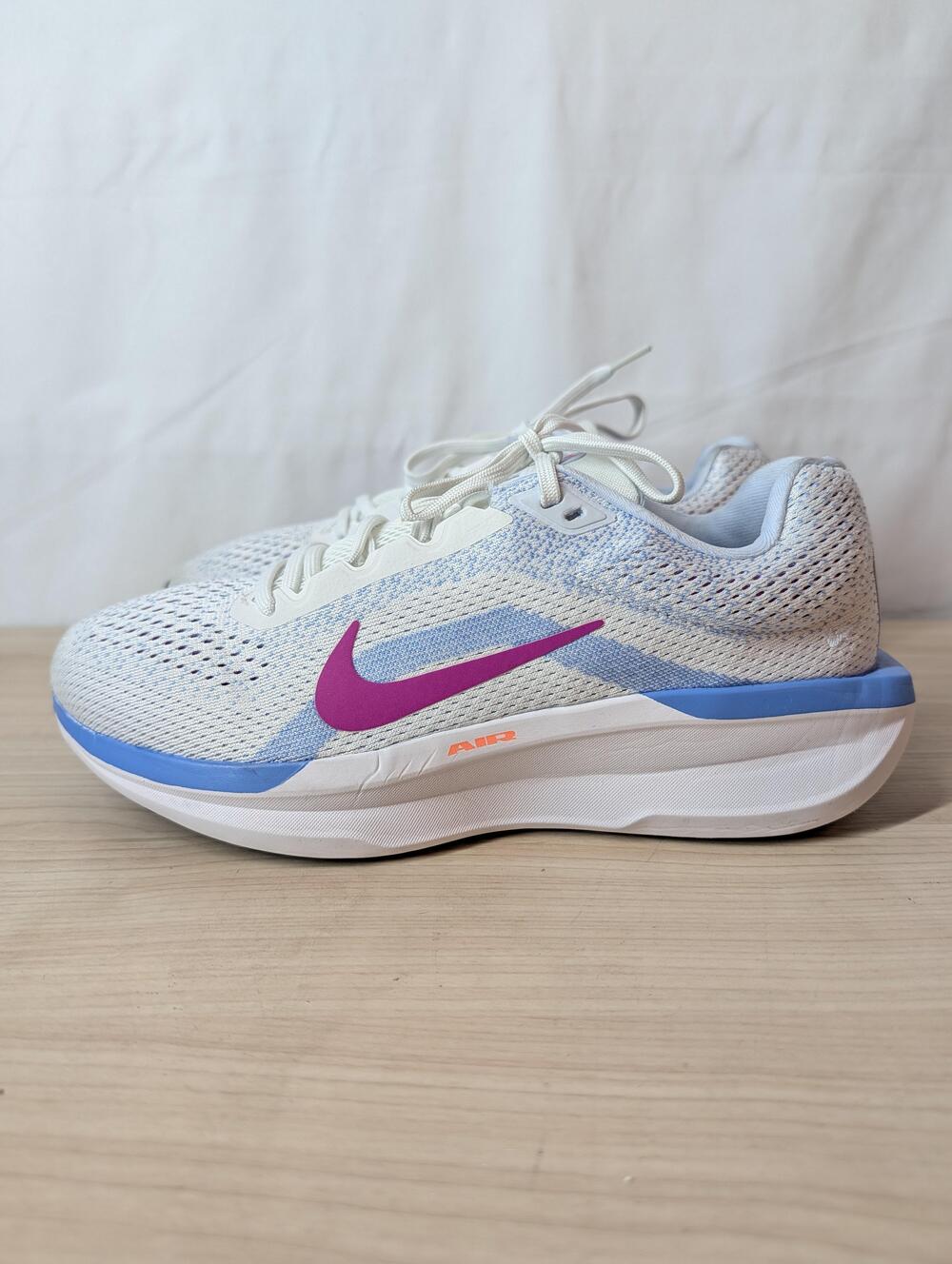 Nike Running Shoes Womens Size 9 White Blue Pink Air Zoom Sneakers FJ9510-103